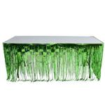 DR17242 Green Foil Fringe Table Skirt